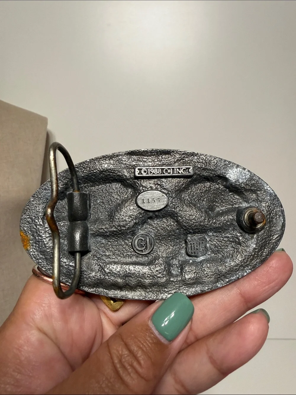Vintage Chevrolet Belt Buckle Produced by 1988 C+J Inc. Made in USA